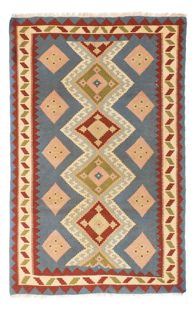 Dywan Kelim - Orientalny - 200 x 130 cm - jasnoniebieski
