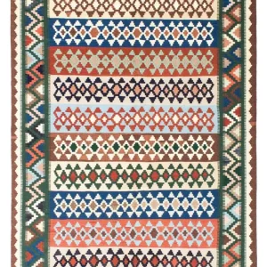 Dywan Kelim - Orientalny - 203 x 150 cm - beżowy