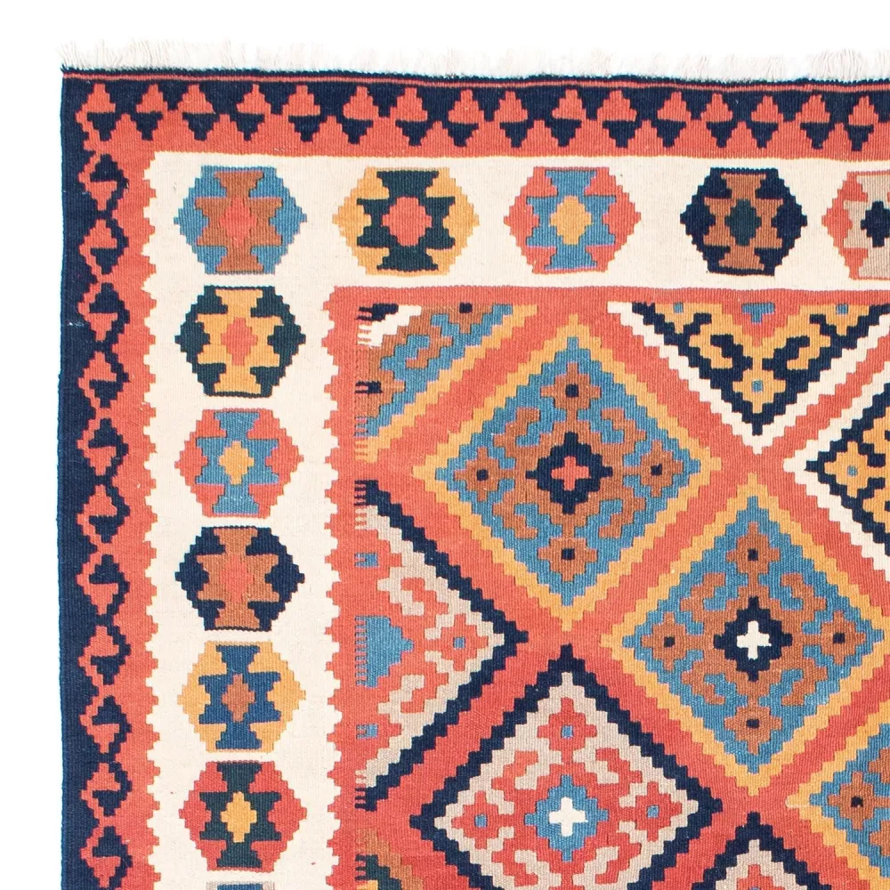 Dywan Kelim - Orientalny - 206 x 156 cm - rdza