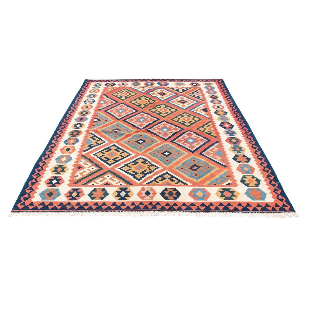 Dywan Kelim - Orientalny - 206 x 156 cm - rdza