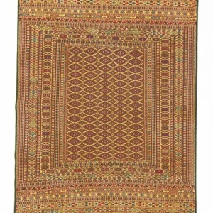 Dywan Kelim - Orientalny - 208 x 133 cm - brązowy