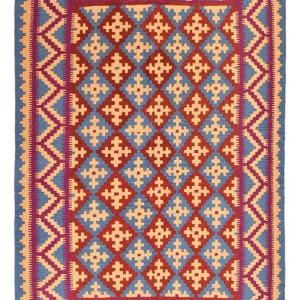 Dywan Kelim - Orientalny - 208 x 150 cm - wielokolorowy