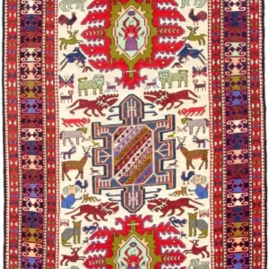 Dywan Kelim - Orientalny - 212 x 118 cm - beżowy