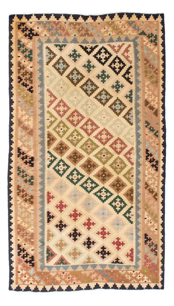Dywan Kelim - Orientalny - 223 x 132 cm - beżowy
