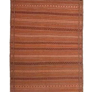 Dywan Kelim - Orientalny - 223 x 166 cm - brązowy