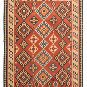 Dywan Kelim - Orientalny - 238 x 200 cm - wielokolorowy