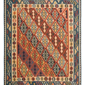 Dywan Kelim - Orientalny - 240 x 215 cm - wielokolorowy