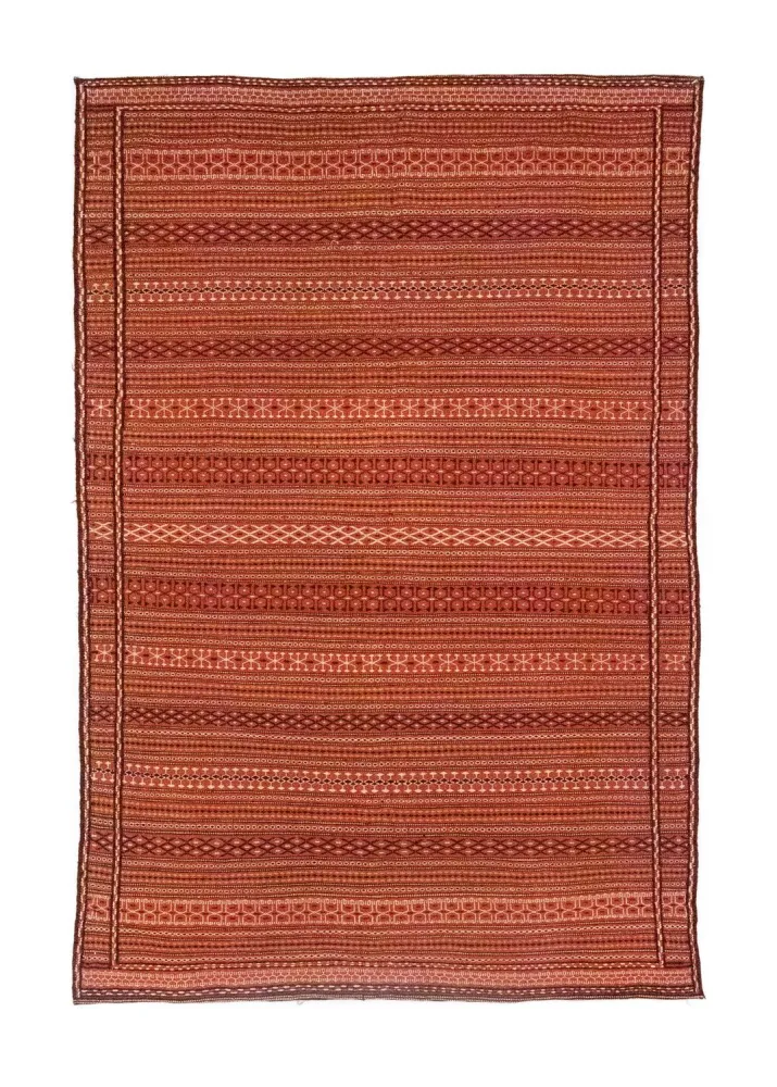 Dywan Kelim - Orientalny - 242 x 166 cm - brązowy