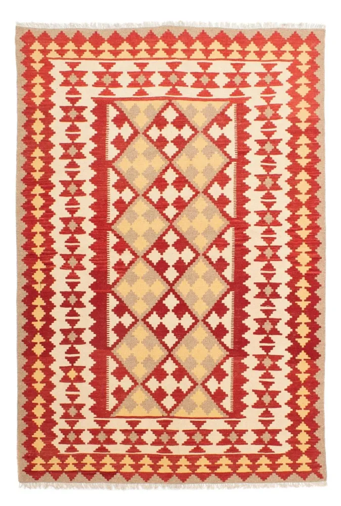 Dywan Kelim - Orientalny - 253 x 167 cm - wielokolorowy