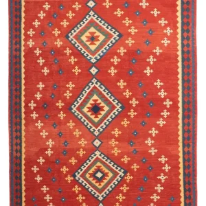 Dywan Kelim - Orientalny - 271 x 215 cm - czerwony