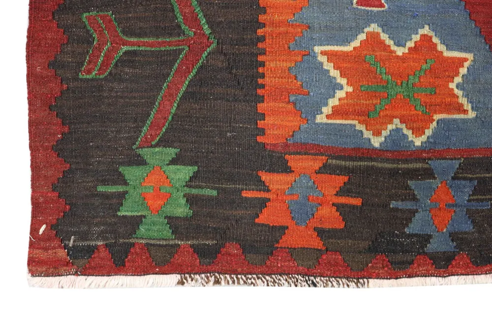 Dywan Kelim - Orientalny - 284 x 165 cm - czerwony