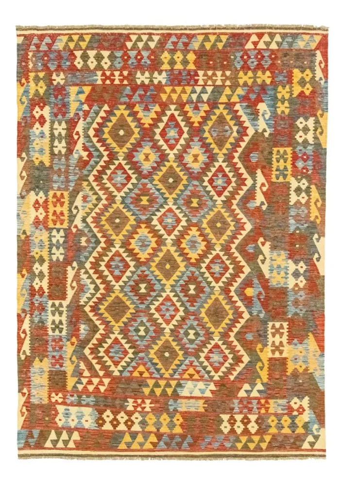 Dywan Kelim - Orientalny - 289 x 206 cm - wielokolorowy