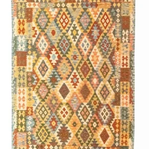 Dywan Kelim - Orientalny - 296 x 197 cm - wielokolorowy