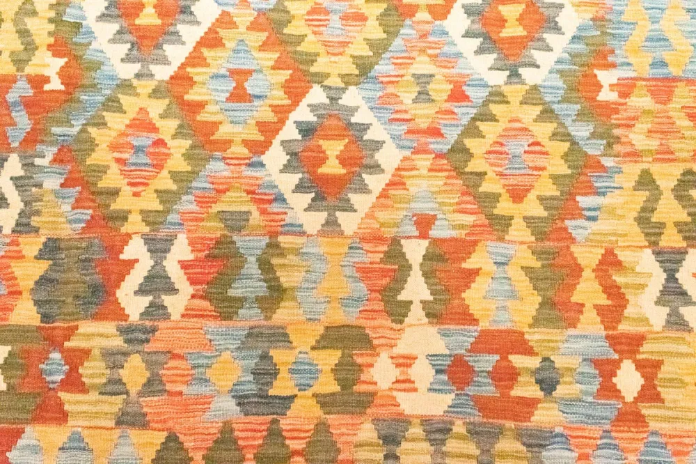 Dywan Kelim - Orientalny - 298 x 198 cm - brązowy