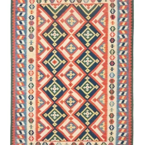 Dywan Kelim - Orientalny - 300 x 205 cm - pomarańczowy