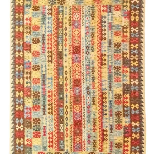 Dywan Kelim - Orientalny - 304 x 196 cm - wielokolorowy