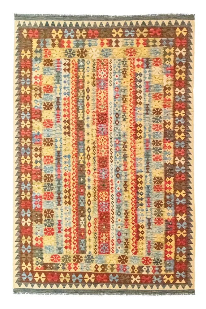 Dywan Kelim - Orientalny - 304 x 196 cm - wielokolorowy