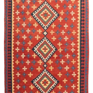 Dywan Kelim - Orientalny - 307 x 200 cm - rdza