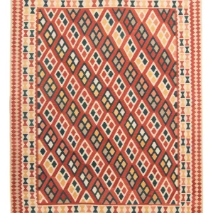 Dywan Kelim - Orientalny - 313 x 260 cm - wielokolorowy