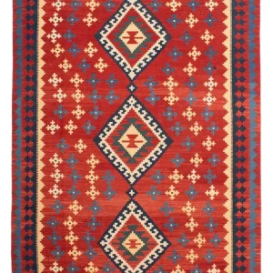 Dywan Kelim - Orientalny - 314 x 204 cm - czerwony