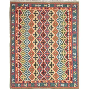 Dywan Kelim - Orientalny - 330 x 257 cm - wielokolorowy