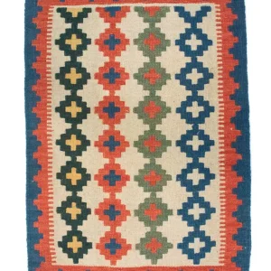 Dywan Kelim - Orientalny - 87 x 60 cm - beżowy