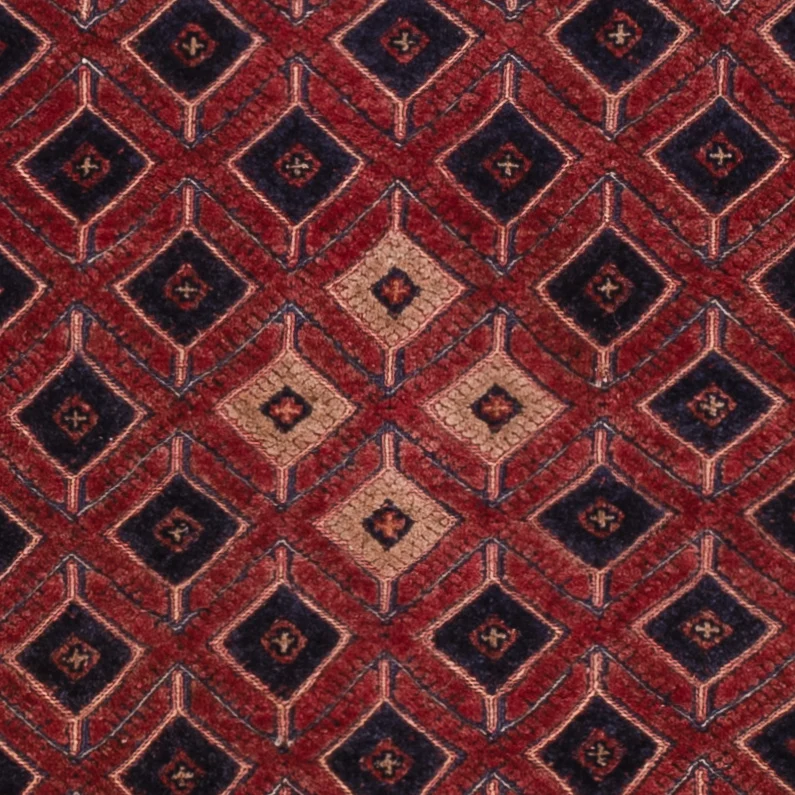 Dywan Kelim - Orientalny kształt specjalny - 184 x 158 cm - ciemna czerwień