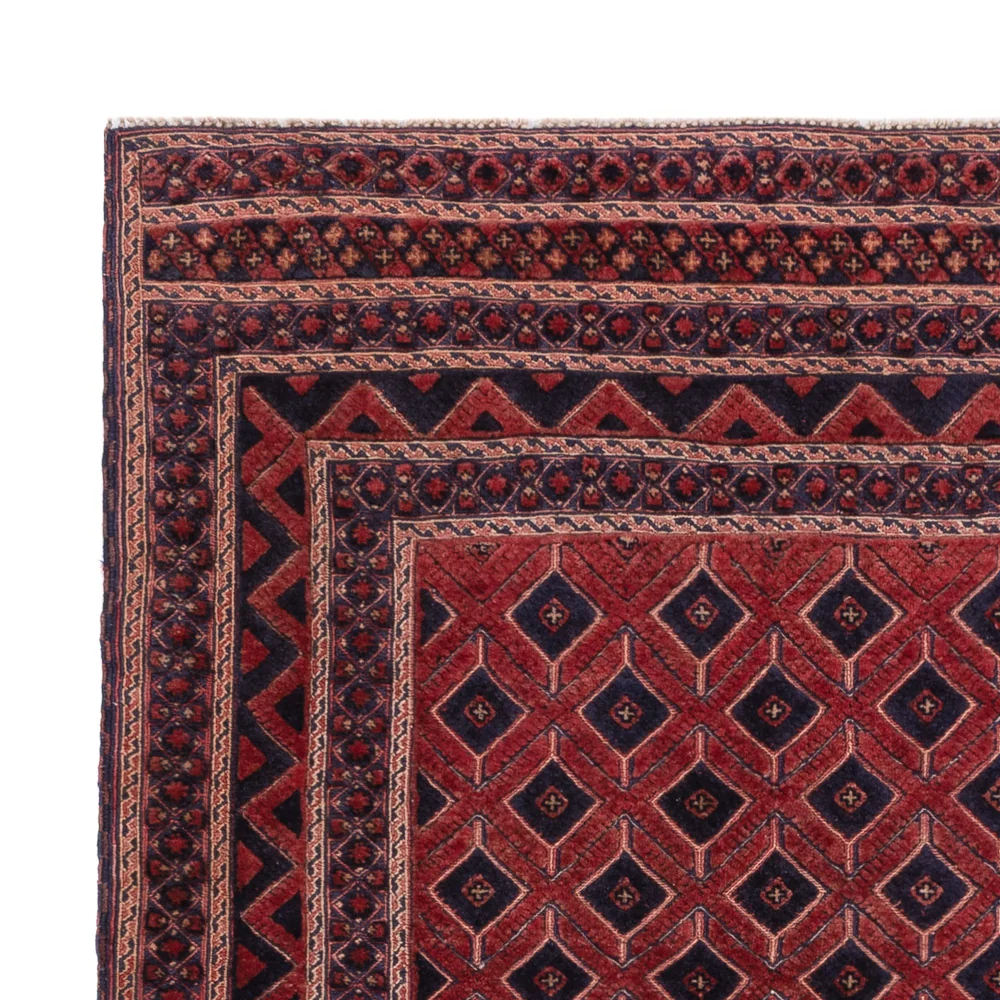 Dywan Kelim - Orientalny kształt specjalny - 184 x 158 cm - ciemna czerwień