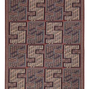 Dywan Kelim - Orientalny - Soumak - 208 x 165 cm - ciemny beż