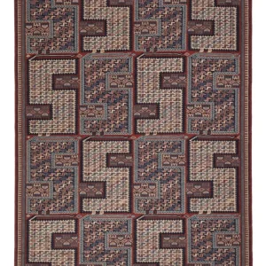 Dywan Kelim - Orientalny - Soumak - 223 x 156 cm - ciemny beż
