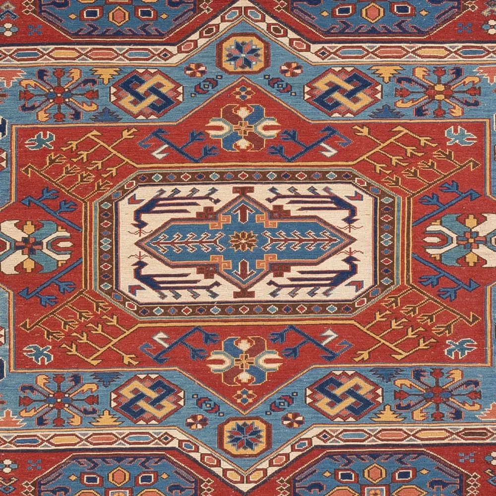 Dywan Kelim - Orientalny - Soumak - 329 x 256 cm - czerwony