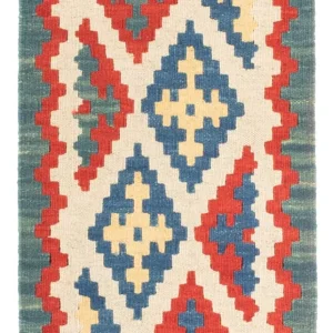 Dywan Kelim - Orientalny - 60 x 40 cm - wielokolorowy