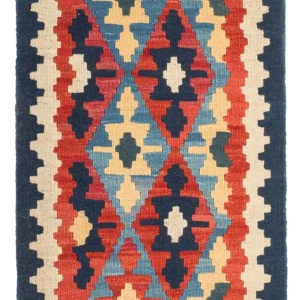 Dywan Kelim - Orientalny - 60 x 40 cm - wielokolorowy