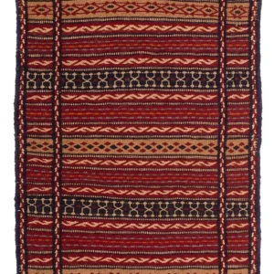 Dywan Kelim - Orientalny - 90 x 60 cm - wielokolorowy