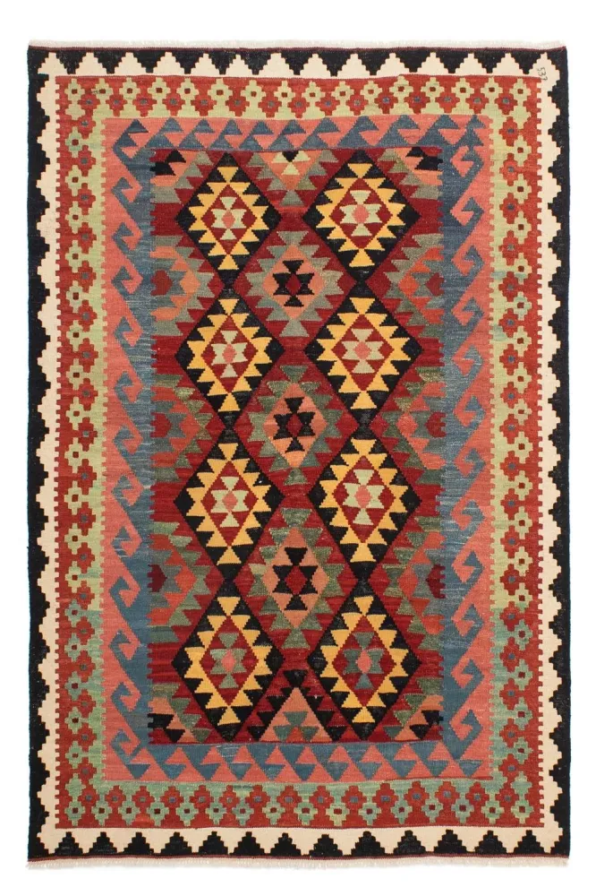 Dywan Kelim - Splash - 214 x 153 cm - wielokolorowy