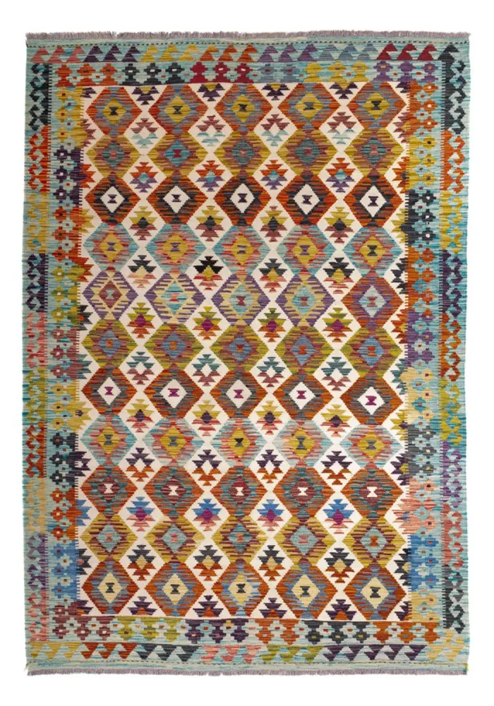 Dywan Kelim - Splash - 243 x 169 cm - wielokolorowy