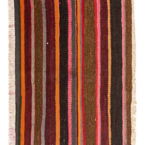Dywan Kelim - Stary - 115 x 85 cm - wielokolorowy