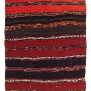Dywan Kelim - Stary - 150 x 110 cm - wielokolorowy