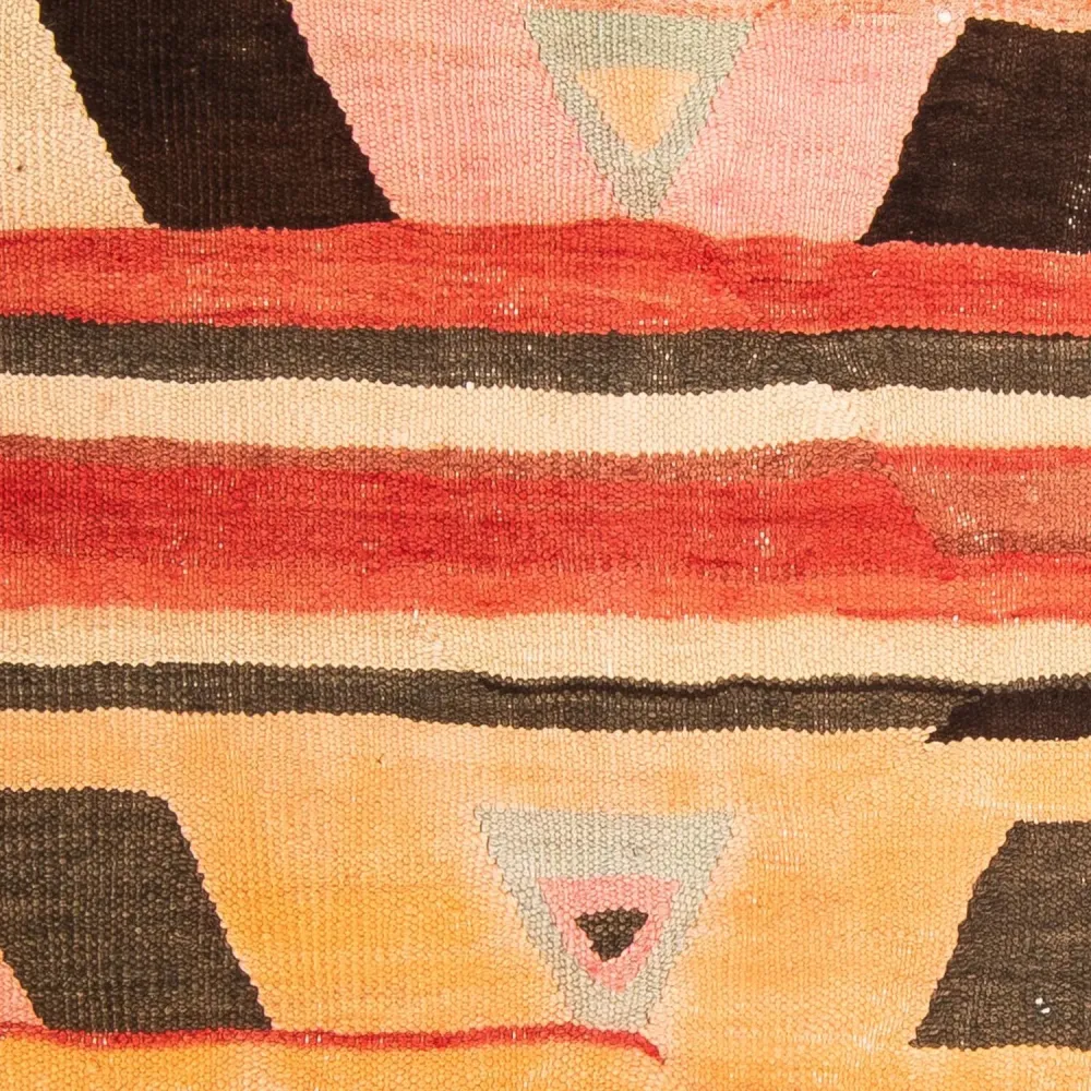 Dywan Kelim - Stary - 150 x 116 cm - wielokolorowy
