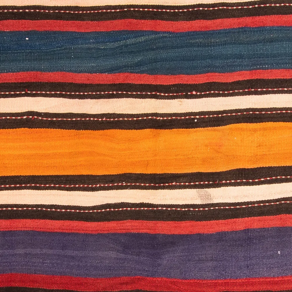 Dywan Kelim - Stary - 200 x 165 cm - wielokolorowy