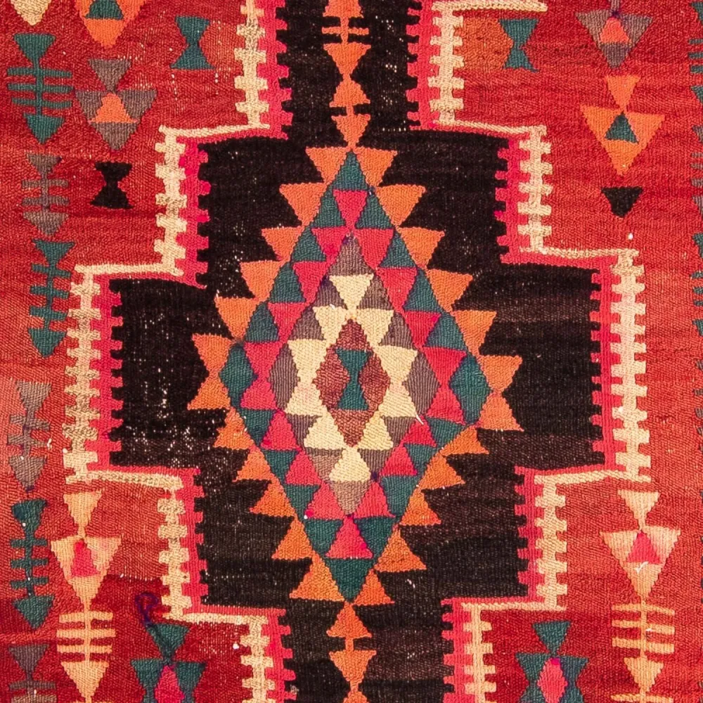 Dywan Kelim - Stary - 290 x 150 cm - wielokolorowy