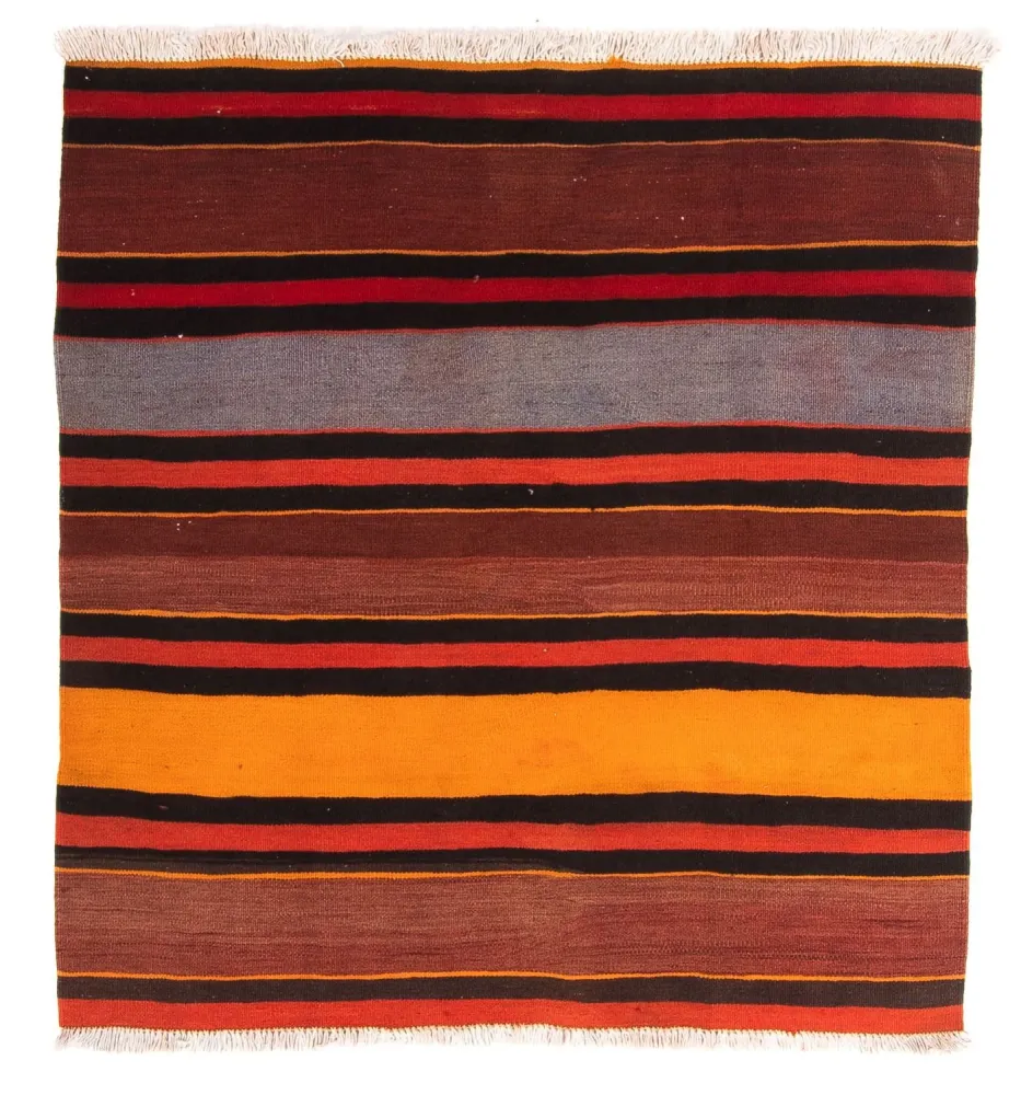 Dywan Kelim - Stary kwadratowy - 150 x 135 cm - wielokolorowy