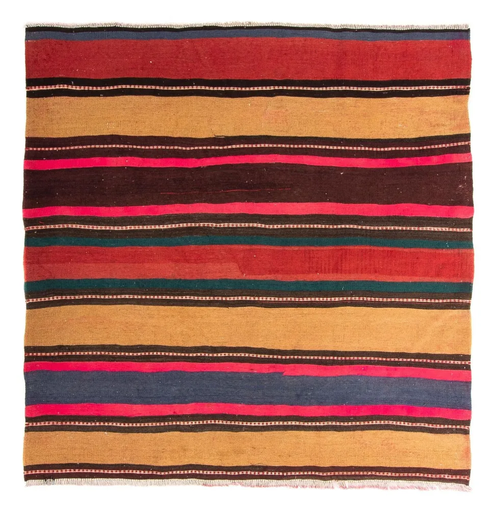 Dywan Kelim - Stary kwadratowy - 175 x 170 cm - wielokolorowy