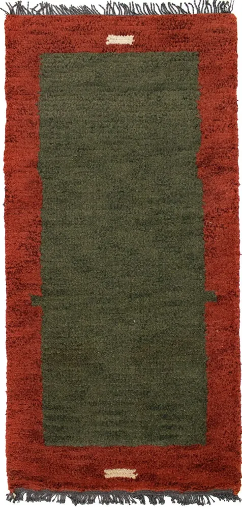 Dywan z Nepalu - 140 x 70 cm - zielona