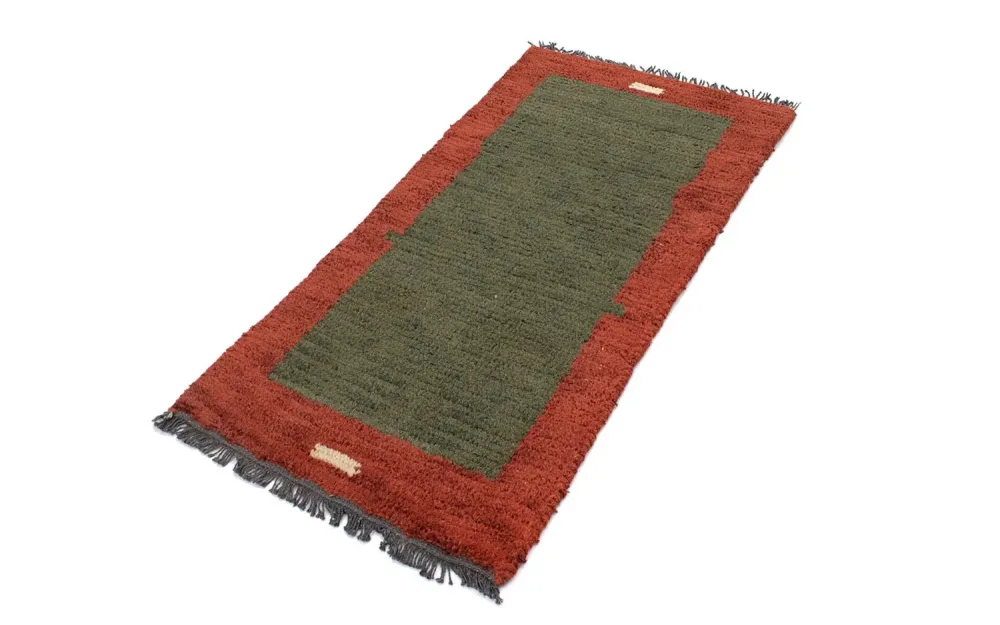 Dywan z Nepalu - 140 x 70 cm - zielona