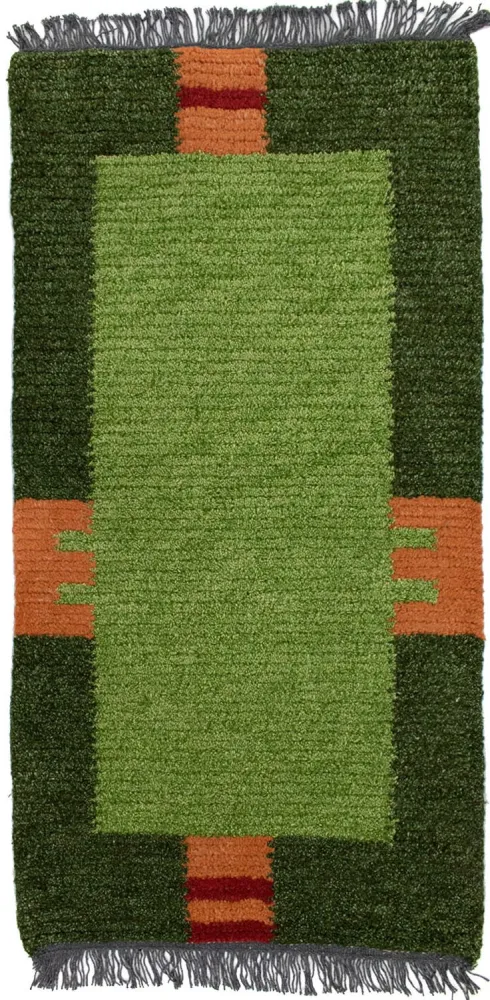 Dywan z Nepalu - 140 x 70 cm - zielona
