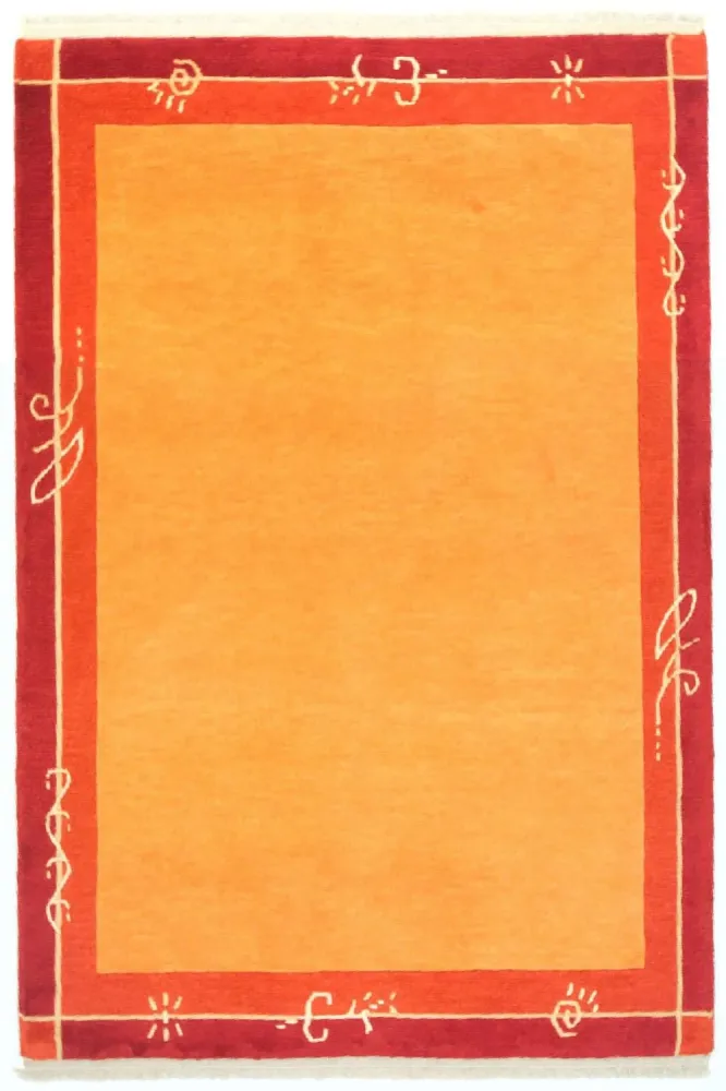 Dywan z Nepalu - 175 x 120 cm - pomarańczowy