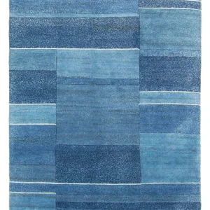 Dywan z Nepalu - 181 x 121 cm - niebieski