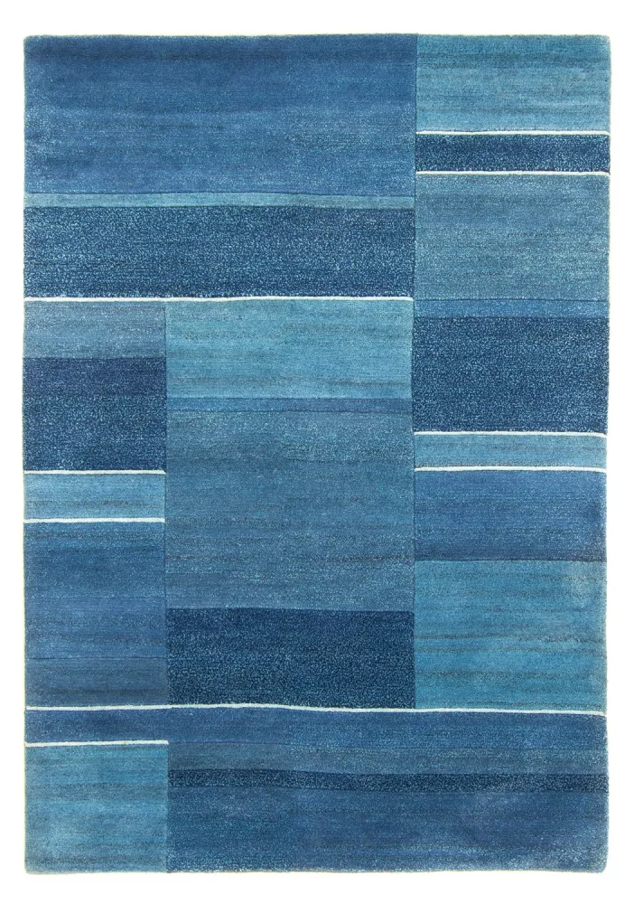 Dywan z Nepalu - 181 x 123 cm - niebieski