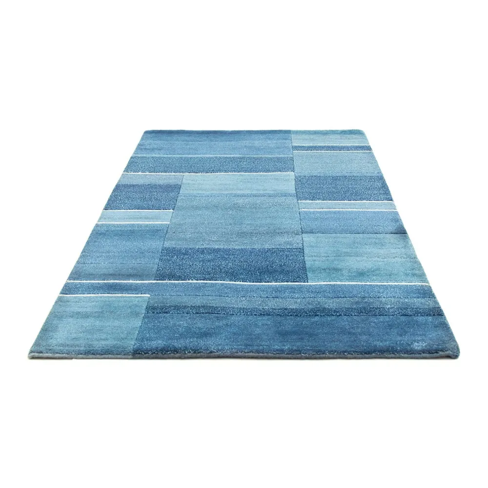 Dywan z Nepalu - 181 x 123 cm - niebieski